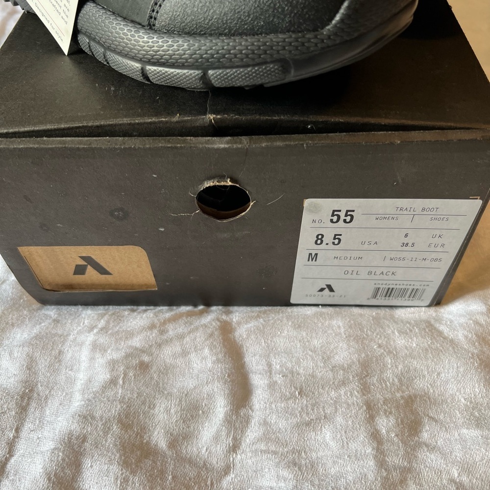 Anodyne No.55 size 8.5 Woman’s Trail Boot, Black and Gray Lace-Up Boots NWT. - Picture 2 of 5